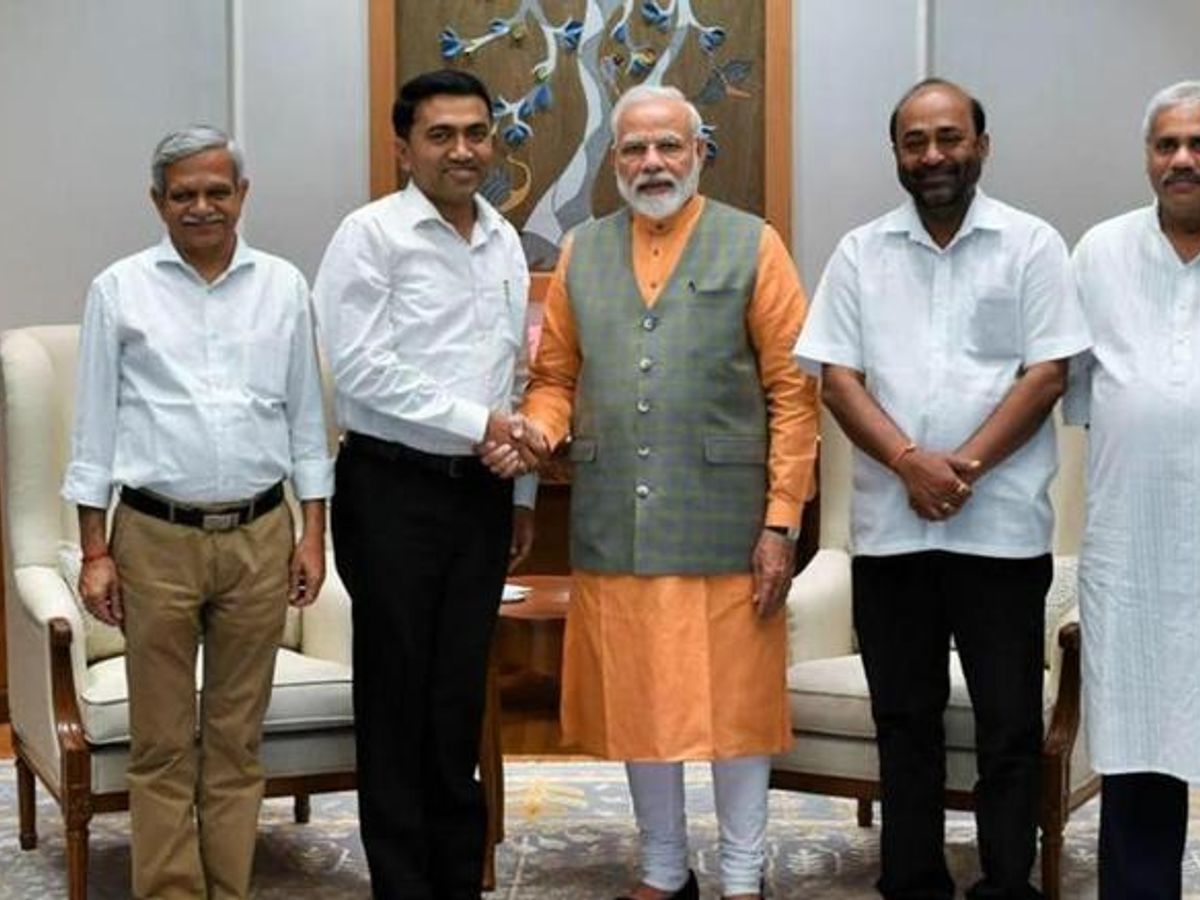 गोवा सीएम प्रमोद सावंत ने की पीएम मोदी से मुलाकात, एग्जिट पोल के बाद राजनीतिक हालातों पर चर्चा