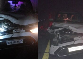 Due to fog and animals, Purvanchal Expressway is becoming the center of accidents, 7 people including 2 innocent people were injured last night.पूर्वांचल एक्सप्रेस