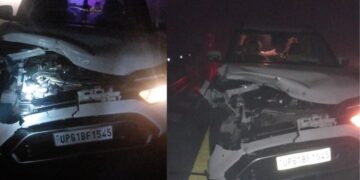 Due to fog and animals, Purvanchal Expressway is becoming the center of accidents, 7 people including 2 innocent people were injured last night.पूर्वांचल एक्सप्रेस