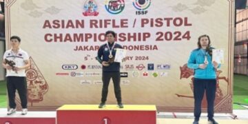 Asian Shooting Championships: पुरूषों के 25 मिटर स्‍टैंडर्ड पिस्‍टल स्‍पर्धा में भारत के योगेश सिंह ने स्‍वर्ण पदक जीता