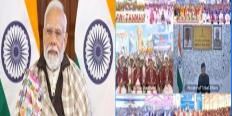 Prime Minister Narendra Modi released the first installment of Pradhan Mantri Gramin Awas Yojana through video conference.