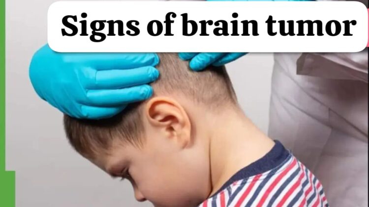 warning signs of brain tumor in kids
