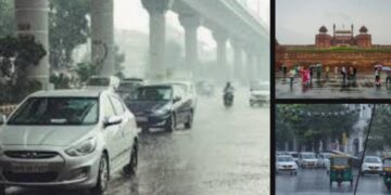 Delhi NCR weather forecast rain thunderstorm and humidity update