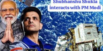 Shubhanshu Shukla interacts with PM Modi from space