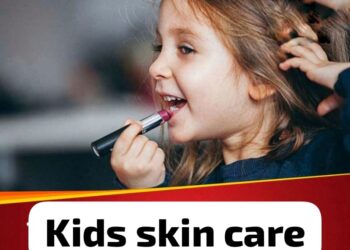 Makeup effects on children's sensitive skin