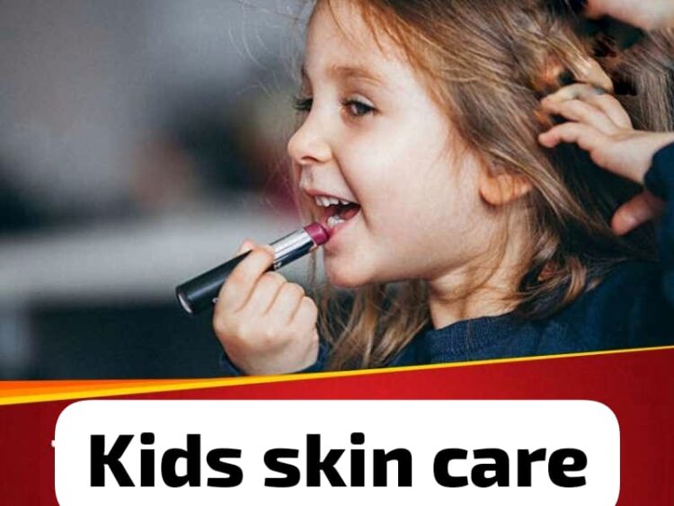 Makeup effects on children's sensitive skin