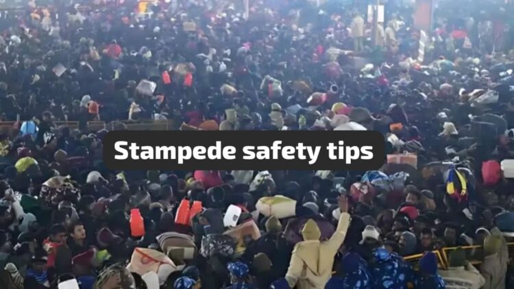 how to stay safe during a stampede