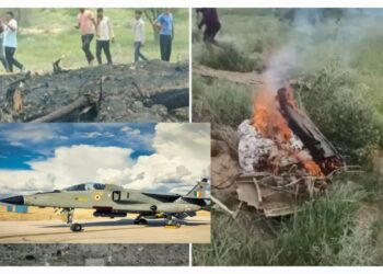 Indian Air Force Jaguar crash in Rajasthan