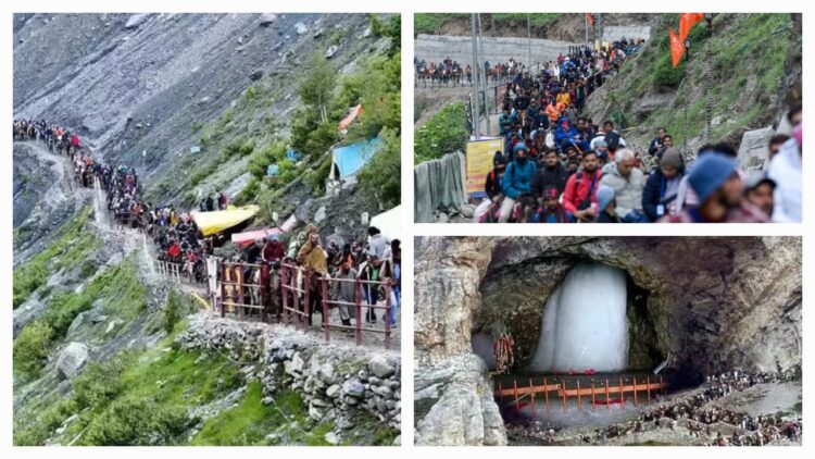 amarnath yatra 2025 ends early due to rain in jammu and kashmir for safety reasons