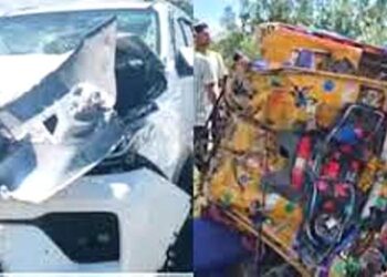 पीलीभीत में कार की टक्कर से टेंपो के उड़े परखच्चे, भीषण सड़क हादसे में 2 मासूम समेत 5 लोगों की दर्दनाक मौत