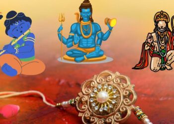 raksha bandhan importance of tying rakhi to gods ganesha shiv krishna hanuman