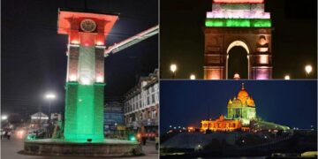 Independence Day Iconic Places Illuminated in the Colours of Patriotism