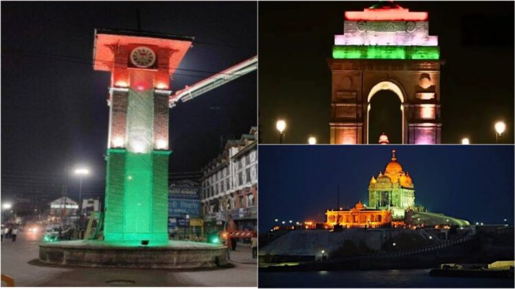 Independence Day Iconic Places Illuminated in the Colours of Patriotism