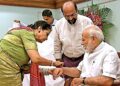 Kamar Mohsin Shaikh rakhi tradition with PM Modi
