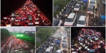 Traffic Jam in Delhi NCR: गुरुग्राम से नोएडा तक सड़कों पर मचा कोहराम जलभराव से लगा भारी जाम, बारिश का टूटा रिकॉर्ड