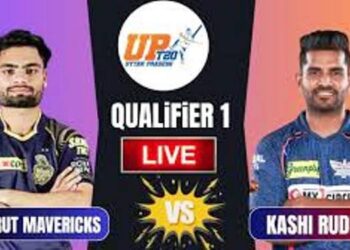 UP T20 League 2025 : रिंकू सिंह भी नहीं जीता पाए क्वालिफायर मुकाबला, काशी रुद्रास ने मेरठ मावेरिक्स को 5 रन से हराया