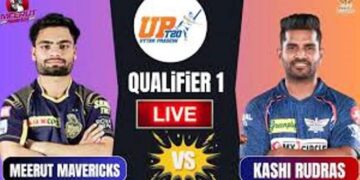 UP T20 League 2025 : रिंकू सिंह भी नहीं जीता पाए क्वालिफायर मुकाबला, काशी रुद्रास ने मेरठ मावेरिक्स को 5 रन से हराया