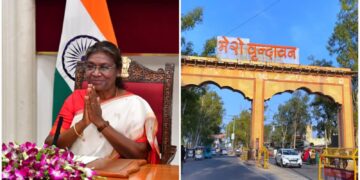 president vrindavan visit