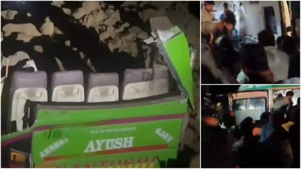 Himachal Bus Landslide Accident Rescue