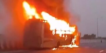 Lakhimpur Kheri bus fire incident