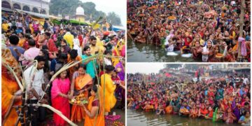 Chhath Puja 2025 Updates: छठ महापर्व में आस्था का सागर उमड़ा गंगा घाटों पर ,गूंजे जय छठी मईया के नारे