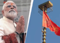 PM Modi flag hoisting