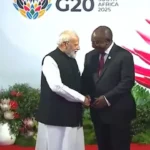 PM  मोदी का जोहान्सबर्ग में स्वागत