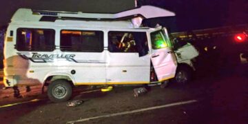 जोधपुर में भीषण सड़क हादसा, श्रद्धालुओं से भरी बस की टक्कर में 18 की मौत