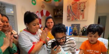 काजू की छठी पर भावुक हुईं भारती सिंह, घर में हुआ ग्रैंड सेलिब्रेशन, दादी-नानी ने आशीर्वाद देकर उतारी नजर