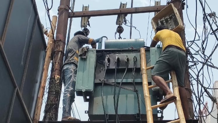 Jagriti Vihar transformer theft news