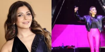 स्टेज पर गा रहीं कनिका कपूर के पास अचानक पहुंचा युवक, लाइव कंसर्ट में पैर पकड़कर किया हमला, सुरक्षा व्यवस्था पर सवाल