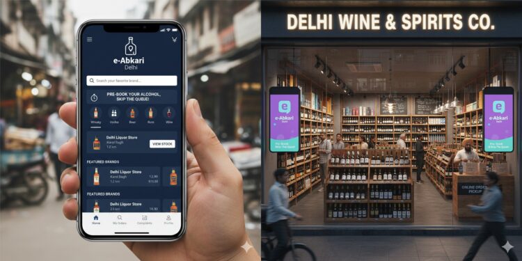 Delhi Online Liquor Booking e-Abkari Delhi App