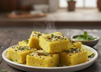 देखें कैसे घर पर बनता है नरम और स्पंजी रवा ढोकला! हेल्दी, टेस्टी और परफेक्ट न्यू ईयर ब्रेकफास्ट के लिए यह है बेस्ट ऑप्शन।