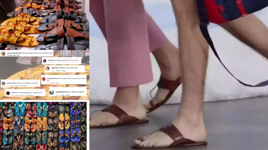 Kolhapuri chappal prada price news