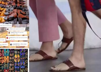 Kolhapuri chappal prada price news