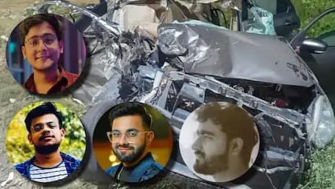 amroha nh9 accident mbbs doctors car crash venkateshwara university interns killed