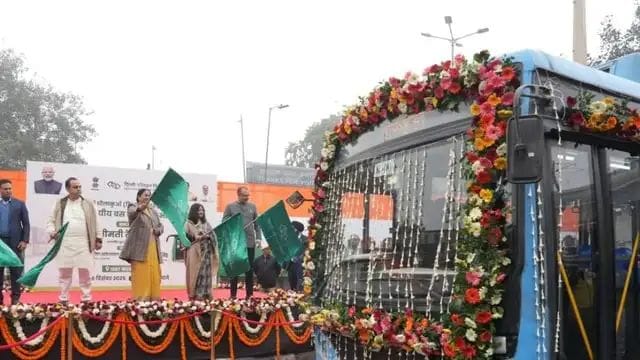 Delhi electric bus launch news