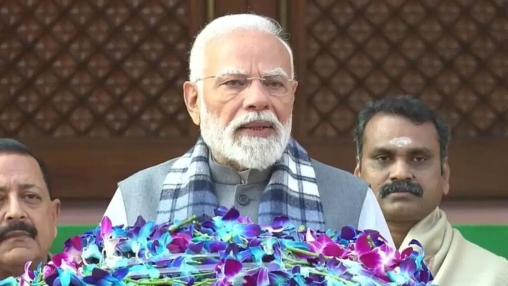 pm modi winter session message india