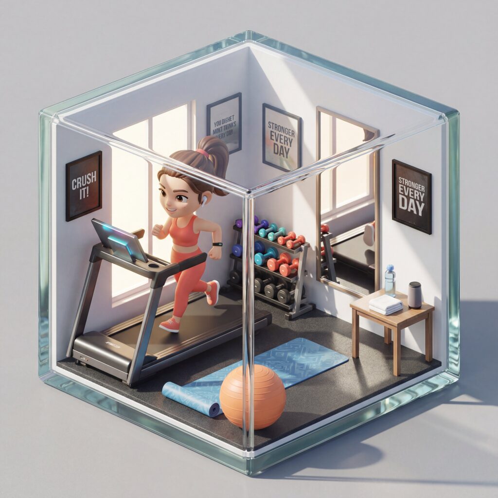 Chibi Style 3D Cube Diorama