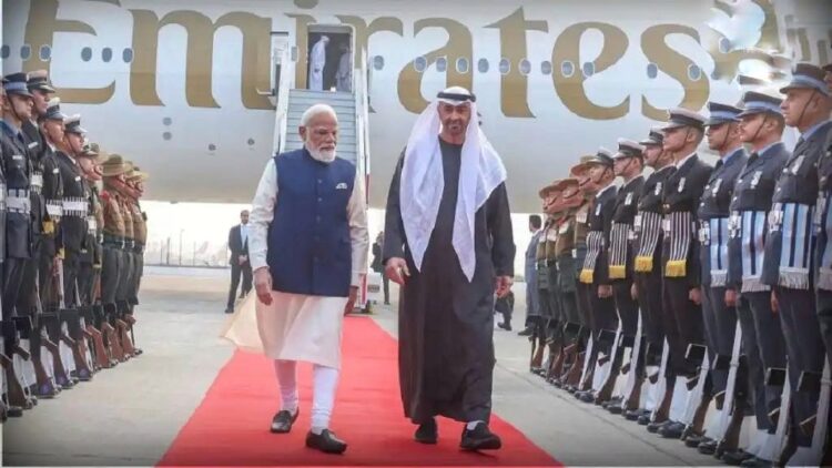 UAE President short India visit Modi