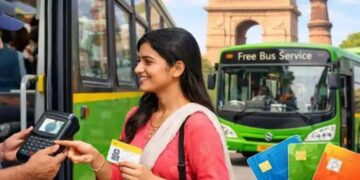 Delhi bus free travel NCMC card