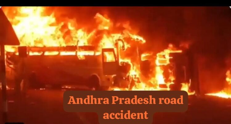 Markapuram bus accident fire
