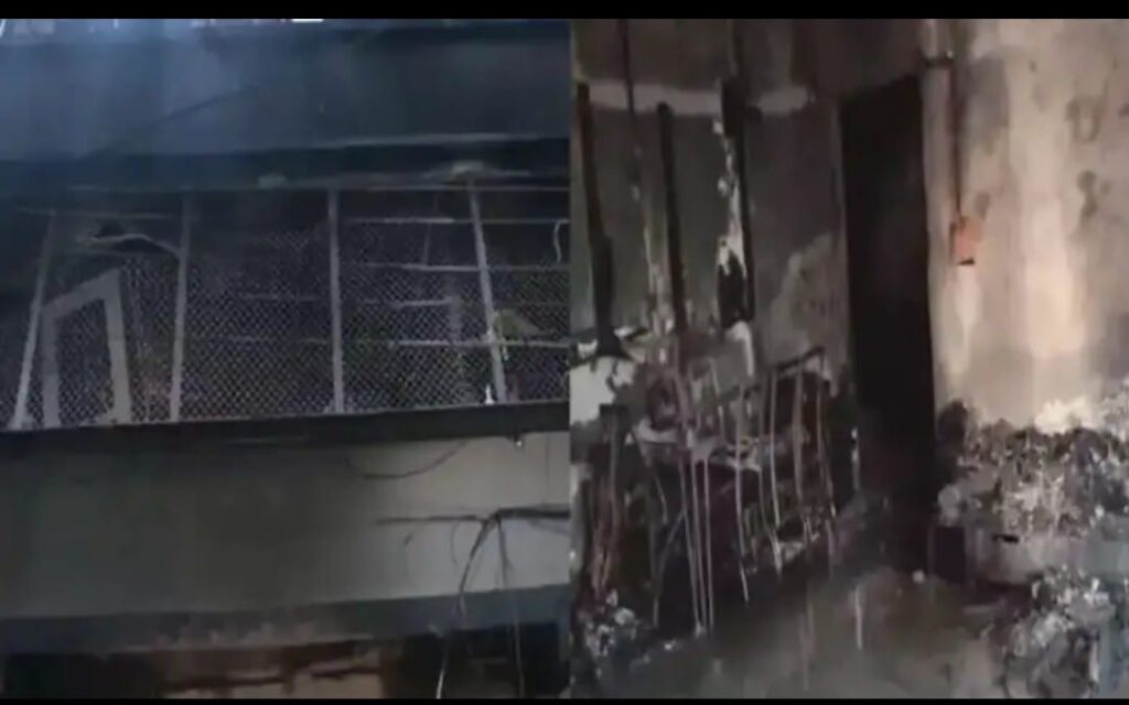 Indore EV charging blast fire