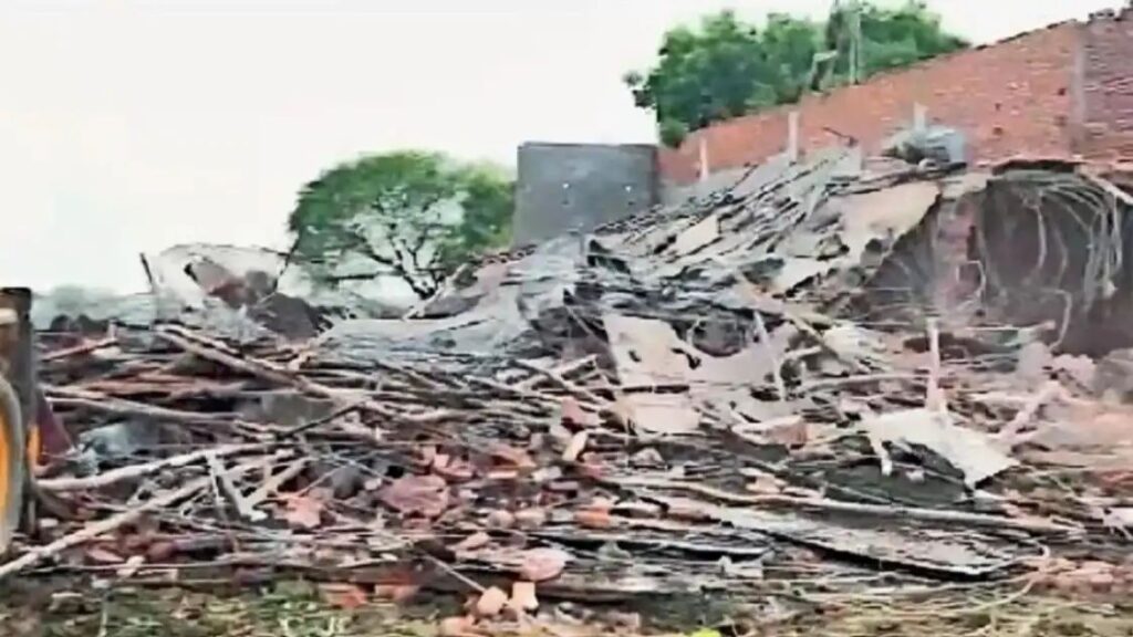 ewar noida airport accident illegal construction collapse news i