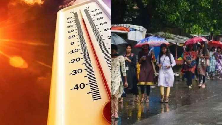 India heatwave and rain forecast update