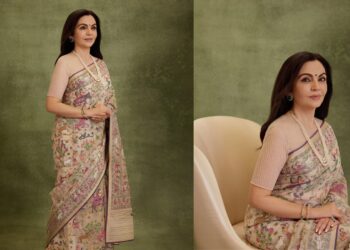 New York में भारतीय परंपरा की झलक: TIME100 Summit में जामदानी साड़ी में नजर आईं Nita Ambani