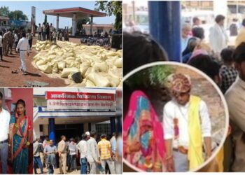 Shivpuri accident bride groom death