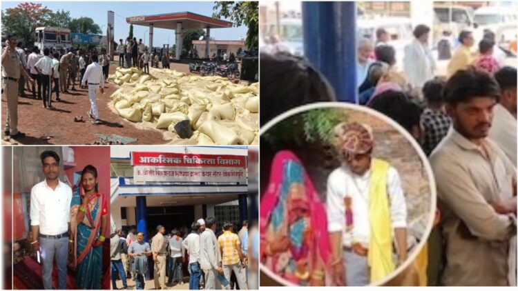 Shivpuri accident bride groom death