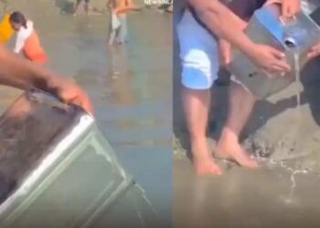 Ganga ghee pouring viral video