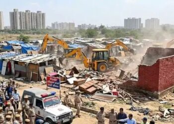 Gurugram illegal land encroachment action